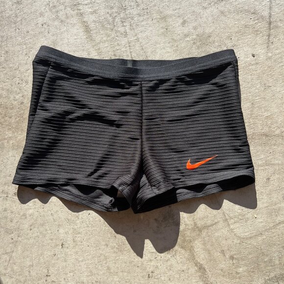 Nike Pro Elite Running Tights Black Orange DA2997-014 Women’s XL Made In USA - Picture 1 of 7